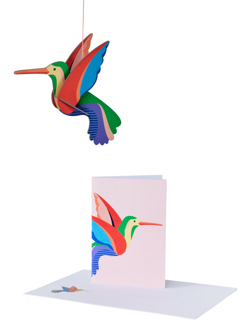 Pop Out Card<br> Hummingbird